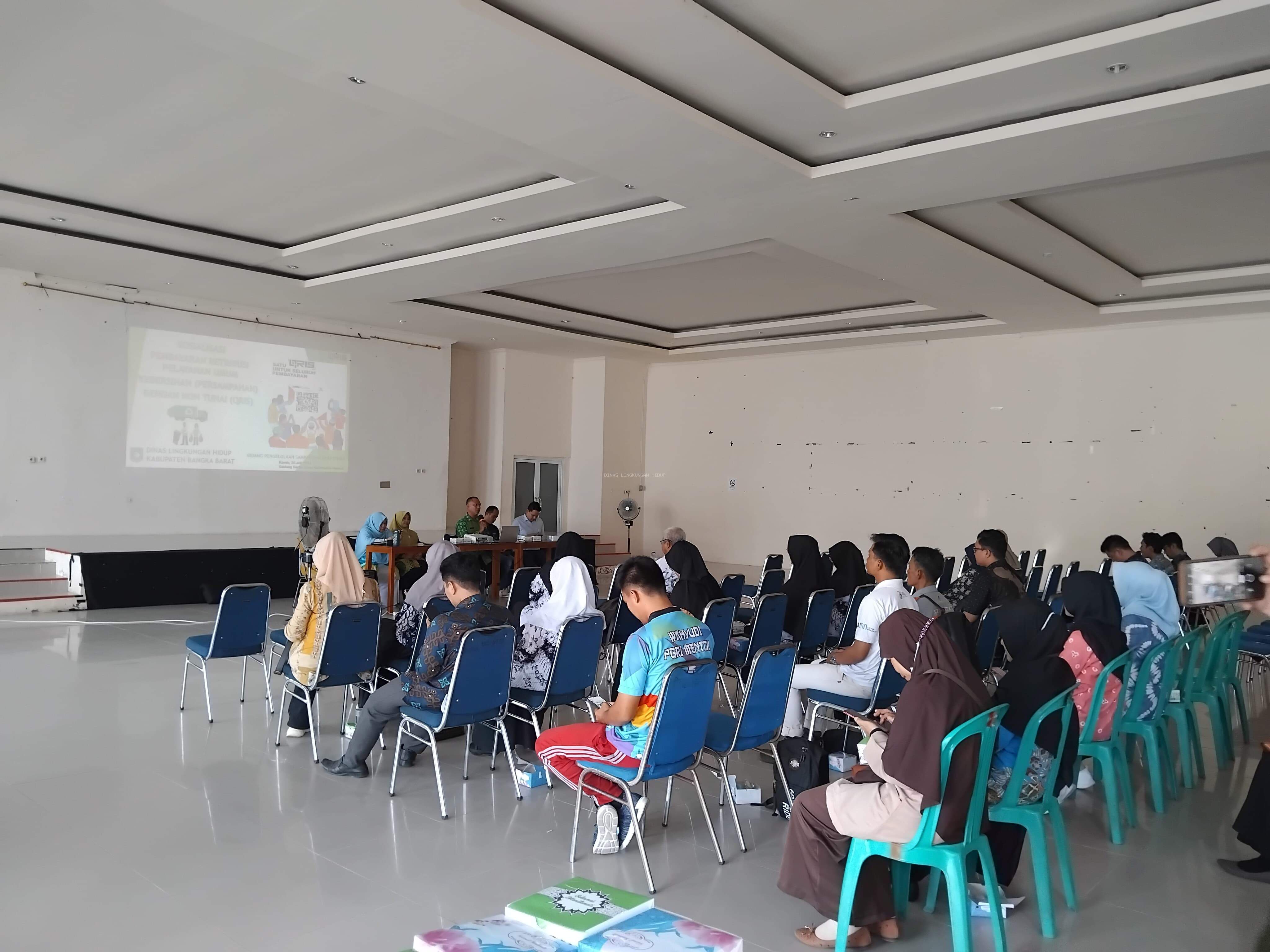 SOSIALISASI PEMBAYARAN RETRIBUSI PELAYANAN UMUM KEBERSIHAN (PERSAMPAHAN) DENGAN NON TUNAI (QRIS)